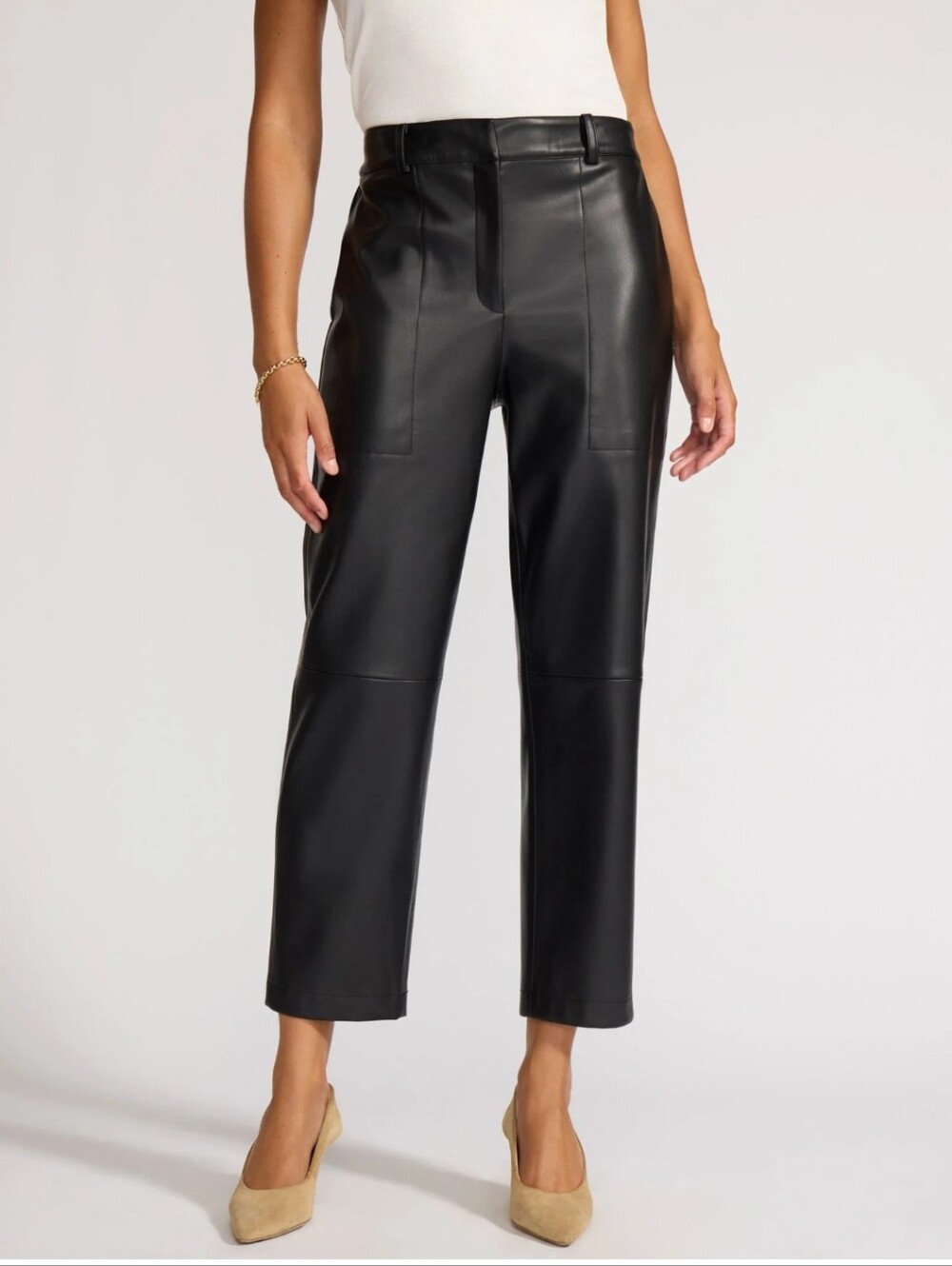 Brochu Walker The Stone Vegan Leather PantSoft Italian vegan leather Black Sz
